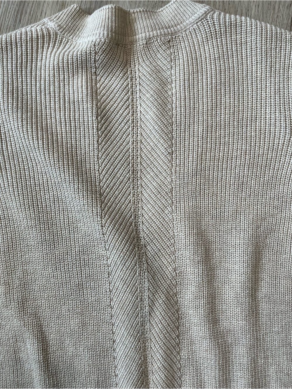 NWT. J. Jill longline cardigan sweater V-neck Rib Knit. Oatmeal. Size XS - Picture 9 of 10